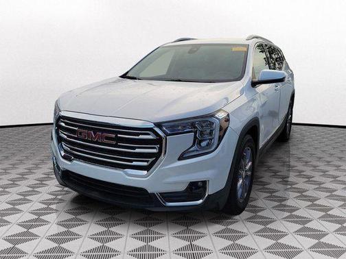 White Frost Tri-Coat 2023 GMC Terrain SLT