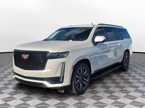 Crystal White Tri-Coat 2023 Cadillac Escalade ESV Sport Platinum