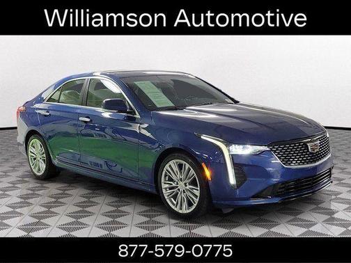 Wave Metallic 2023 Cadillac CT4 Premium Luxury