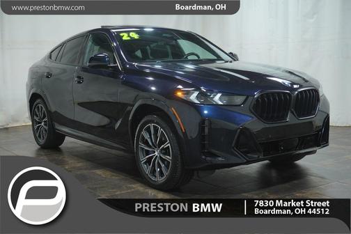 Carbon Black Metallic 2024 BMW X6 xDrive40i