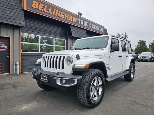 Bright White Clear Coat 2020 Jeep Wrangler Unlimited Sahara