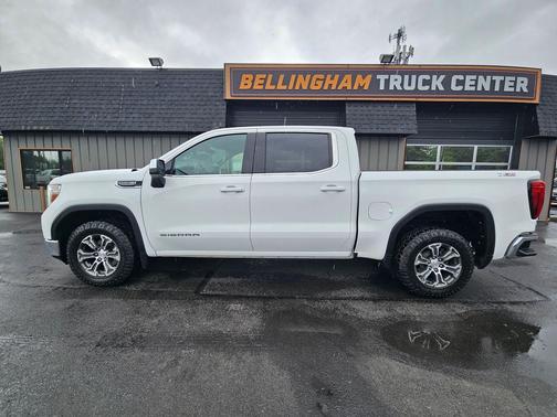 Summit White 2021 GMC Sierra 1500 SLE