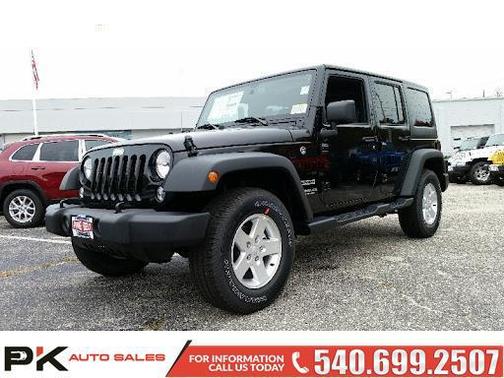 Black Clearcoat 2016 Jeep Wrangler Unlimited Sport