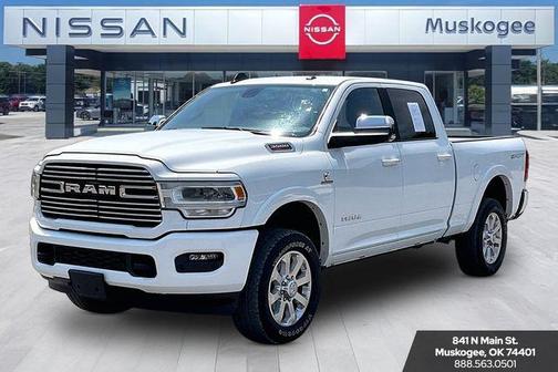 Bright White Clearcoat 2022 RAM 3500 Laramie Crew Cab 4x4 6'4' Box