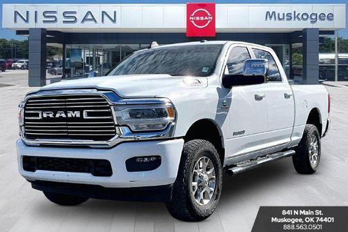 Bright White Clearcoat 2024 RAM 2500 Laramie Crew Cab 4x4 6'4' Box