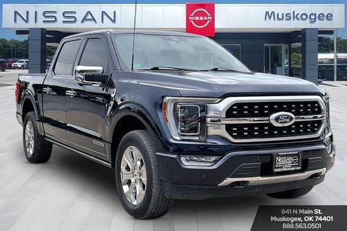 Antimatter Blue Metallic 2022 Ford F-150 Platinum