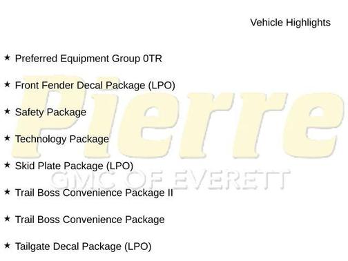 Yellow 2024 Chevrolet Colorado Trail Boss