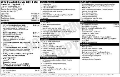 2025 Chevrolet Silverado 3500 LTZ