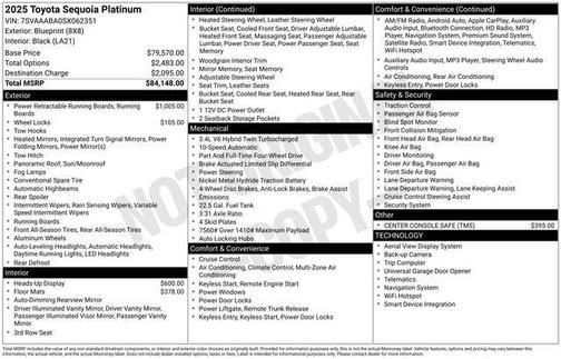 2025 Toyota Sequoia Platinum