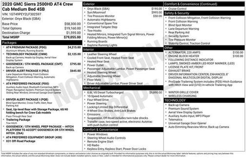 2020 GMC Sierra 2500 AT4