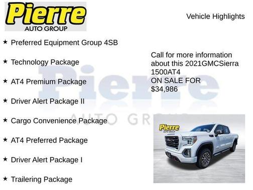 Summit White 2021 GMC Sierra 1500 AT4