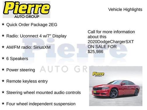 Pearl 2020 Dodge Charger SXT