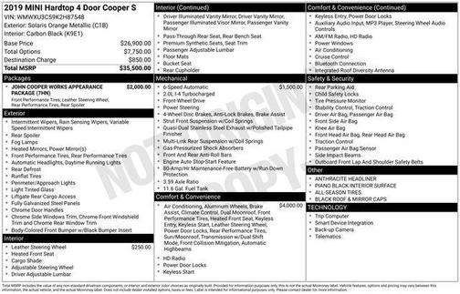 2019 MINI Hardtop Cooper S