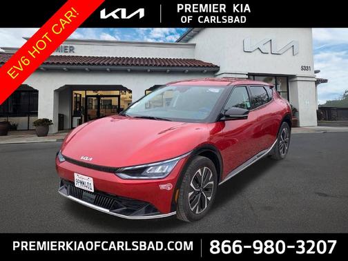 Red 2024 Kia EV6 Wind