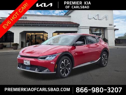 Red 2024 Kia EV6 Wind