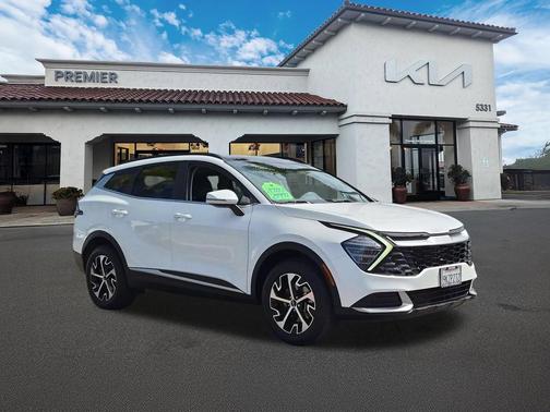 Snow White Pearl 2024 Kia Sportage Hybrid EX