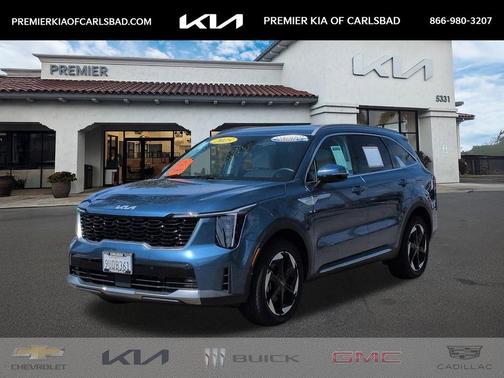 Mineral Blue 2025 Kia Sorento Hybrid EX
