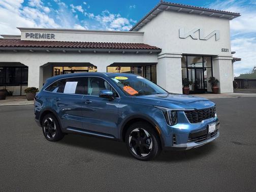 Mineral Blue 2025 Kia Sorento Hybrid EX