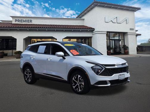 Snow White Pearl 2023 Kia Sportage Hybrid EX