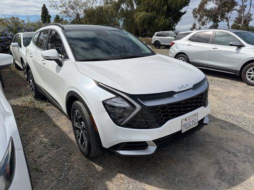 Snow White Pearl 2023 Kia Sportage Hybrid EX