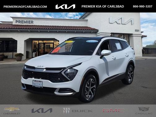 Snow White Pearl 2023 Kia Sportage Hybrid EX