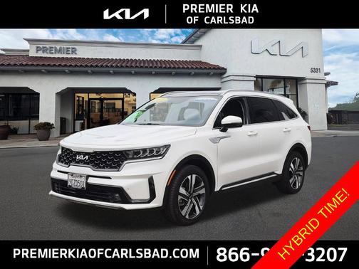 Snow White Pearl 2023 Kia Sorento Hybrid EX