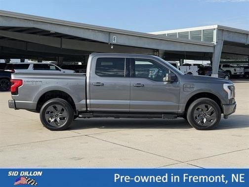 Gray 2023 Ford F-150 Lightning LARIAT