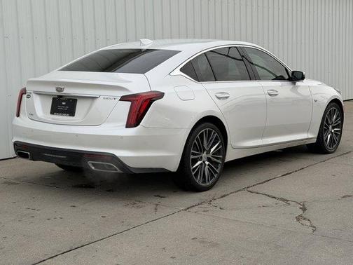Crystal White Tri-Coat 2023 Cadillac CT5 Premium Luxury AWD