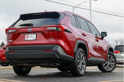 Ruby Flare Pearl 2022 Toyota RAV4 Hybrid XLE Premium