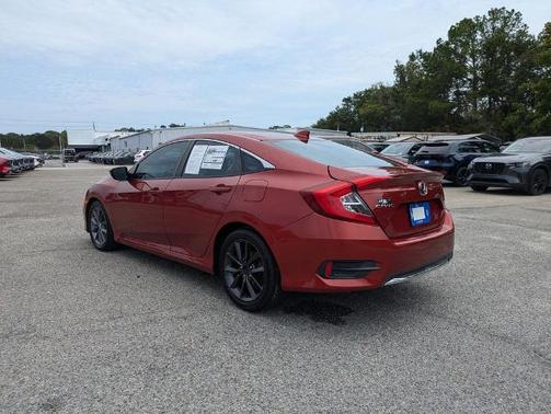 Molten Lava Pearl 2019 Honda Civic EX