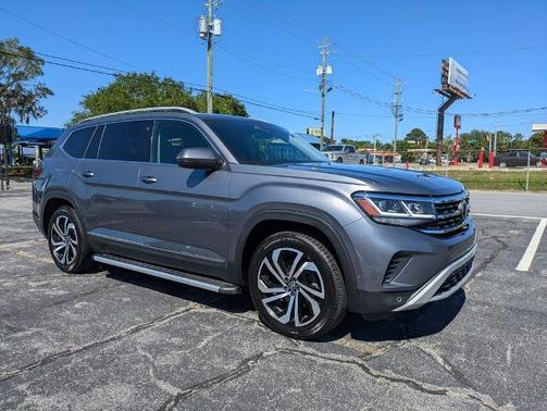 Platinum Gray Metallic 2021 Volkswagen Atlas 3.6 SEL PREMIUM