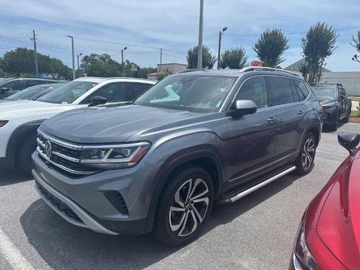 Platinum Gray Metallic 2021 Volkswagen Atlas 3.6 SEL PREMIUM