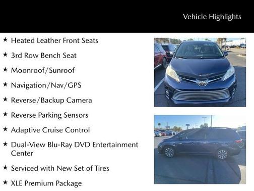 2018 Toyota Sienna XLE PREMIUM 7 PASSENGER
