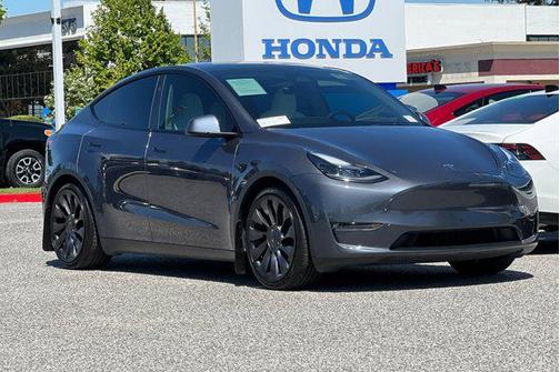 Gray 2023 Tesla Model Y Performance Dual Motor All-Wheel Drive