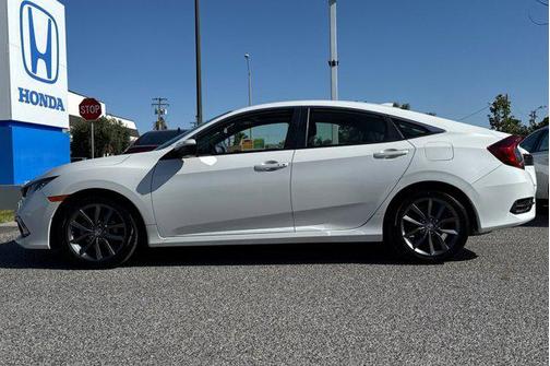 Platinum White Pearl 2019 Honda Civic EX