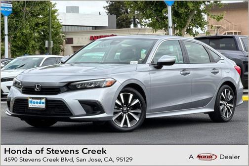 Gray 2022 Honda Civic EX