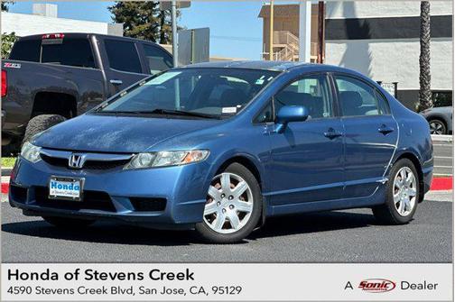 Blue 2011 Honda Civic LX