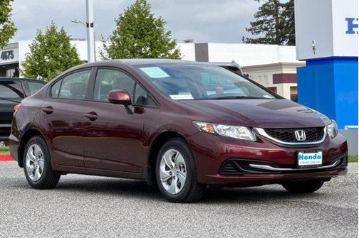 Crimson Pearl 2013 Honda Civic LX