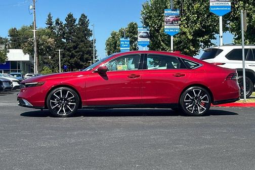 Radiant Red Metallic 2025 Honda Accord Hybrid Touring