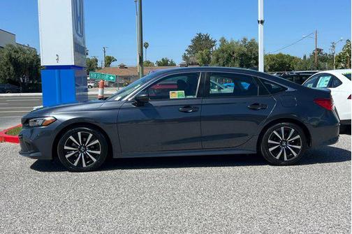 Gray 2023 Honda Civic EX