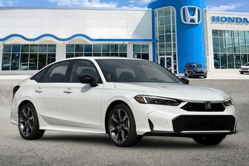 Platinum White Pearl 2026 Honda Civic Hybrid Sport