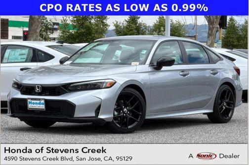 Solar Silver Metallic 2026 Honda Civic Sport