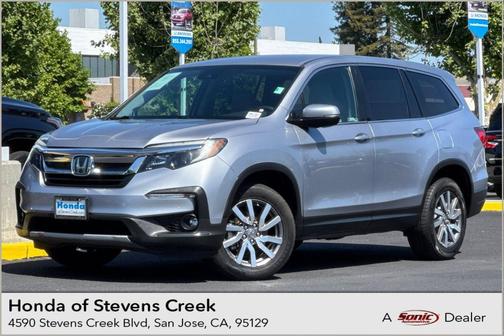 Lunar Silver Metallic 2021 Honda Pilot AWD EX