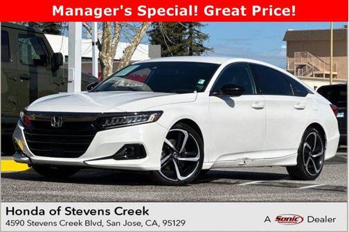 Platinum White Pearl 2022 Honda Accord Sport 1.5T