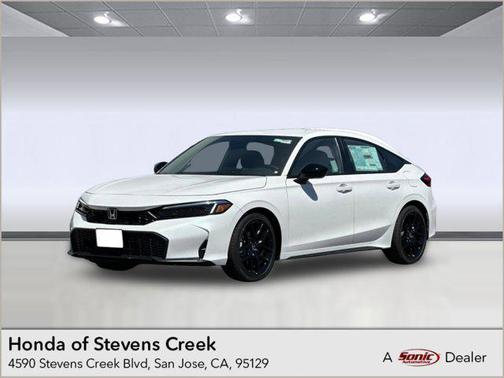 Platinum White Pearl 2026 Honda Civic Sport