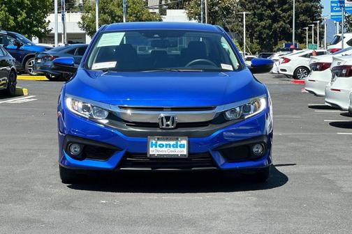 Blue 2018 Honda Civic EX-L