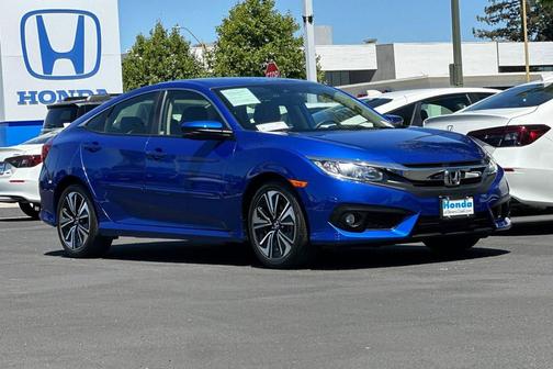 Blue 2018 Honda Civic EX-L