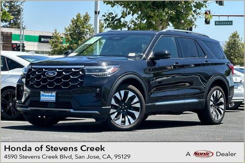AGATE BLACK METALLIC 2025 Ford Explorer Platinum