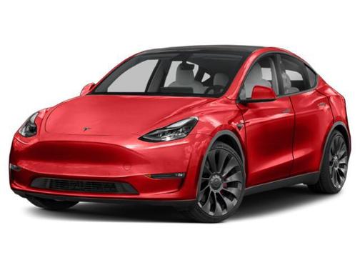 Red Multi-Coat 2022 Tesla Model Y Performance Dual Motor All-Wheel Drive