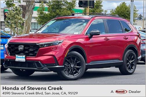 Radiant Red Metallic 2025 Honda CR-V Hybrid Sport AWD